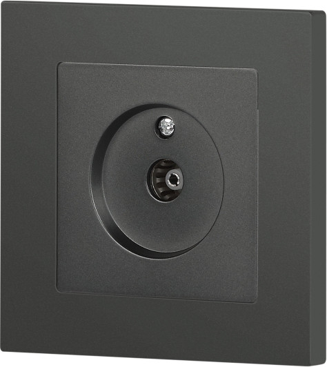Изображение товара Розетка INTRO Accent 6-301-07 / Б0063614 (графит)
