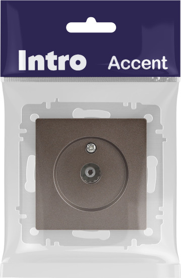 Изображение товара Розетка INTRO Accent 6-301-08 / Б0063616 (бронза)