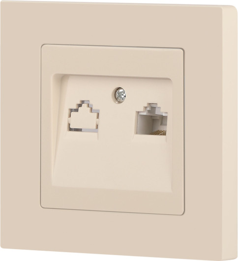 Изображение товара Розетка INTRO Accent 6-303-02 / Б0063627 (слоновая кость)