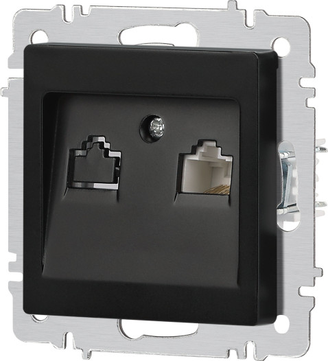 Изображение товара Розетка INTRO Accent 6-303-05 / Б0063634 (антрацит)