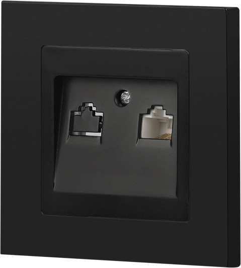 Изображение товара Розетка INTRO Accent 6-303-05 / Б0063634 (антрацит)