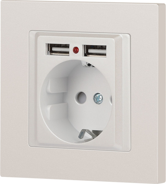 Изображение товара Розетка INTRO Accent 6-410-06 / Б0063700 (перламутр)