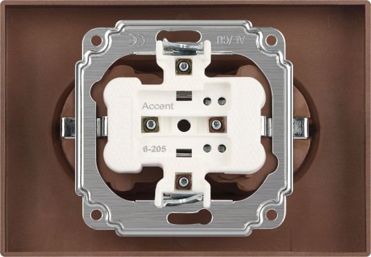 Изображение товара Розетка INTRO Accent 6-205-09 / Б0063500 (титан)
