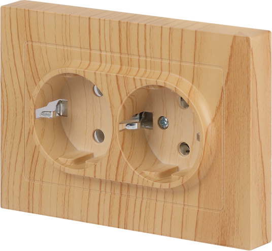 Изображение товара Розетка INTRO Accent 6-205-11 / Б0063504 (сосна)