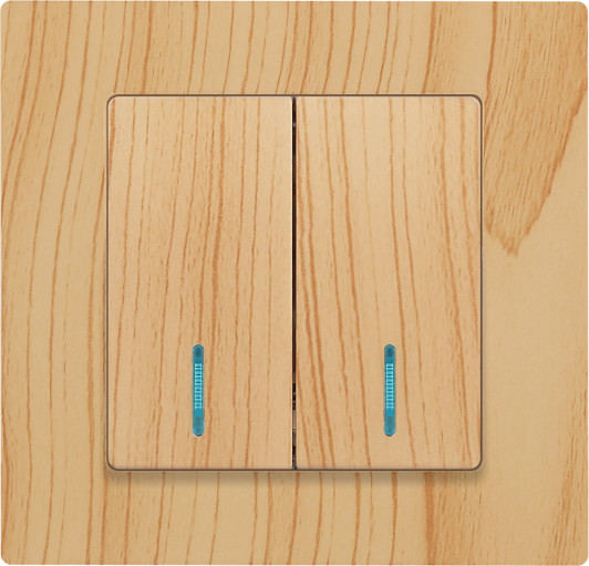 Изображение товара Выключатель INTRO Accent 6-105-11 / Б0063529 (сосна)