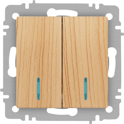 Изображение товара Выключатель INTRO Accent 6-105-11 / Б0063529 (сосна)
