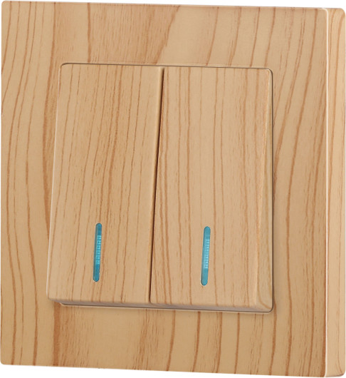 Изображение товара Выключатель INTRO Accent 6-105-11 / Б0063529 (сосна)