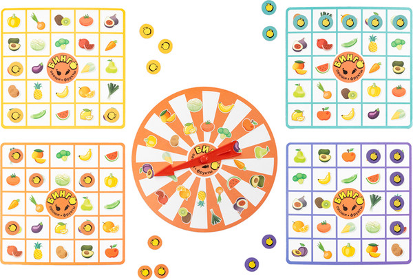 Изображение товара Настольная игра Десятое королевство Бинго. Овощи-фрукты / 05602