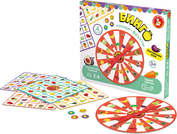 Изображение товара Настольная игра Десятое королевство Бинго. Овощи-фрукты / 05602