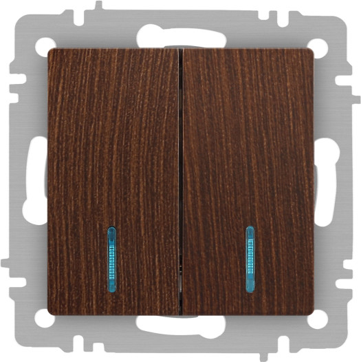 Изображение товара Выключатель INTRO Accent 6-105-10 / Б0063527 (венге)