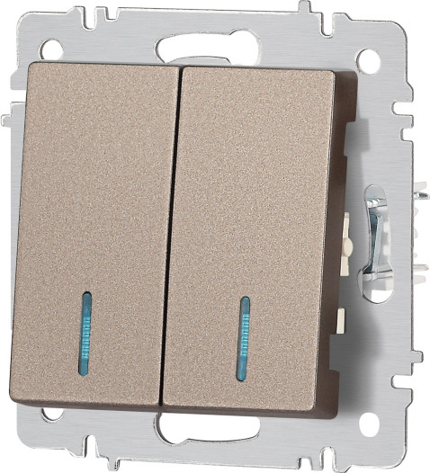 Изображение товара Выключатель INTRO Accent 6-105-08 / Б0063523 (бронза)