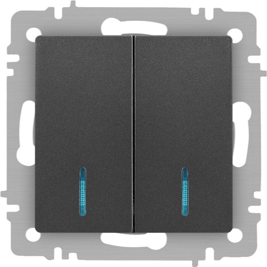 Изображение товара Выключатель INTRO Accent 6-105-07 / Б0063521 (графит)