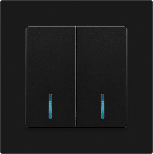 Изображение товара Выключатель INTRO Accent 6-105-05 / Б0063516 (антрацит)