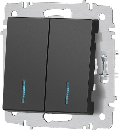 Изображение товара Выключатель INTRO Accent 6-105-05 / Б0063516 (антрацит)