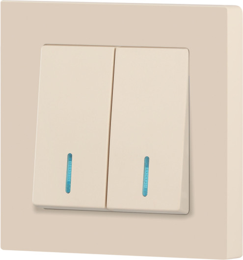 Изображение товара Выключатель INTRO Accent 6-105-02 / Б0063509 (слоновая кость)