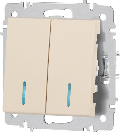 Изображение товара Выключатель INTRO Accent 6-105-02 / Б0063509 (слоновая кость)