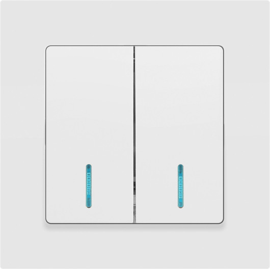 Изображение товара Выключатель INTRO Accent 6-105-01М / Б0063507 (белый матовый)