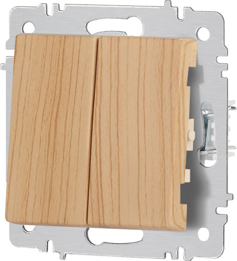 Изображение товара Выключатель INTRO Accent 6-104-11 / Б0063503 (сосна)