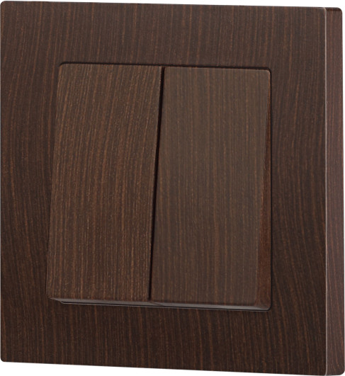 Изображение товара Выключатель INTRO Accent 6-104-10 / Б0063501 (венге)