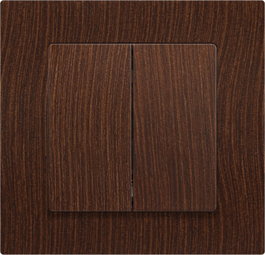 Изображение товара Выключатель INTRO Accent 6-104-10 / Б0063501 (венге)