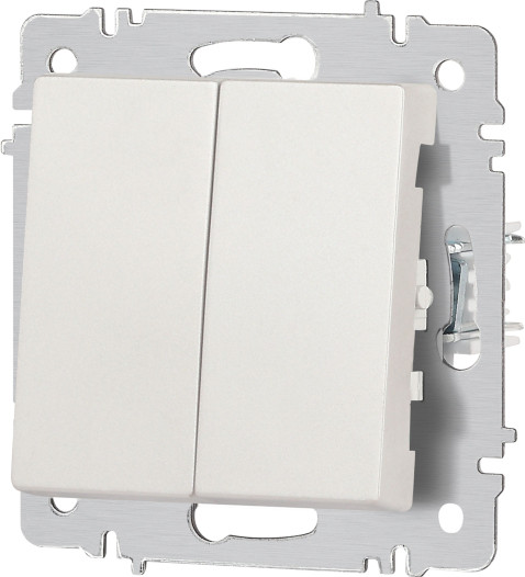 Изображение товара Выключатель INTRO Accent 6-104-06 / Б0063491 (перламутр)