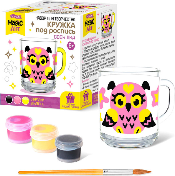 Изображение товара Набор для творчества Десятое королевство Кружка под роспись. Совушка / 05206