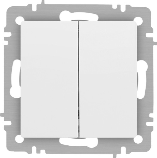 Изображение товара Выключатель INTRO Accent 6-104-01М / Б0063456 (белый матовый)