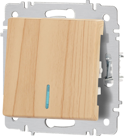 Изображение товара Выключатель INTRO Accent 6-102-11 / Б0063439 (сосна)