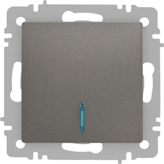 Изображение товара Выключатель INTRO Accent 6-102-09 / Б0063460 (титан)