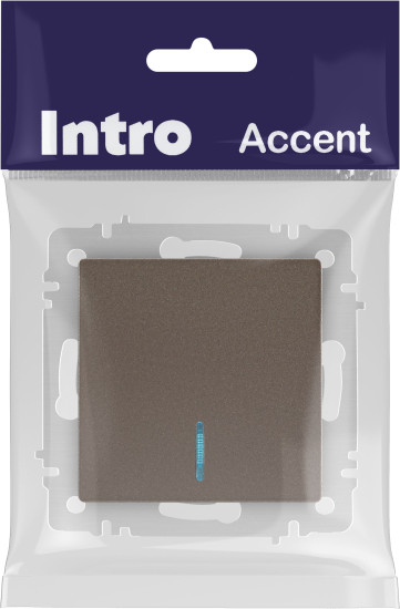 Изображение товара Выключатель INTRO Accent 6-102-08 / Б0063463 (бронза)
