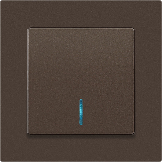 Изображение товара Выключатель INTRO Accent 6-102-08 / Б0063463 (бронза)