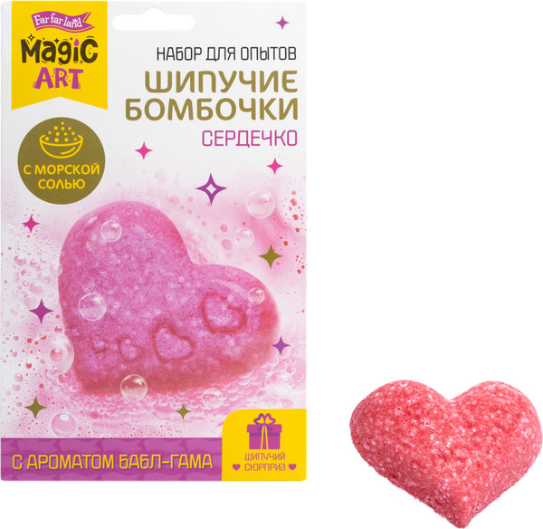 Изображение товара Набор для создания косметики Десятое королевство Шипучие бомбочки. Сердечко / 05584