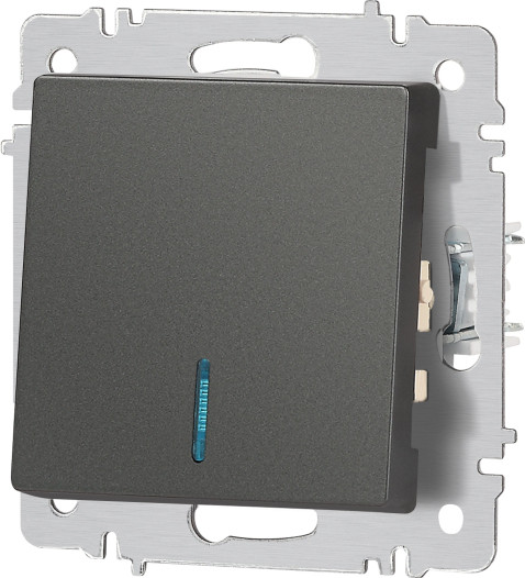 Изображение товара Выключатель INTRO Accent 6-102-07 / Б0063434 (графит)