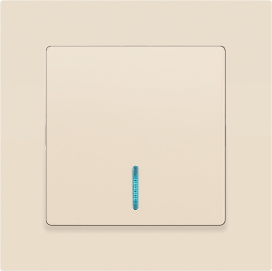 Изображение товара Выключатель INTRO Accent 6-102-02 / Б0063428 (слоновая кость)