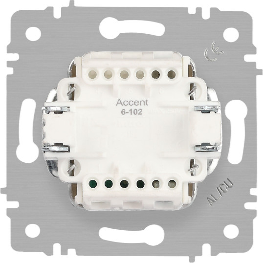Изображение товара Выключатель INTRO Accent 6-102-02 / Б0063428 (слоновая кость)