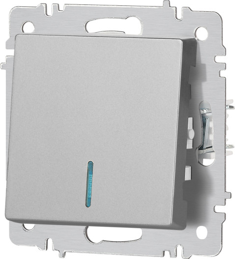 Изображение товара Выключатель INTRO Accent 6-102-03 / Б0063478 (алюминий)
