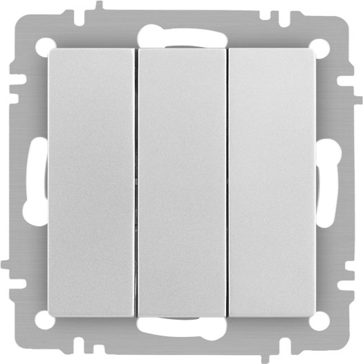 Изображение товара Выключатель INTRO Accent 6-106-03 / Б0063536 (алюминий)