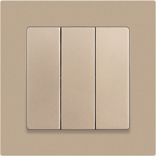 Изображение товара Выключатель INTRO Accent 6-106-04 / Б0063538 (шампань)