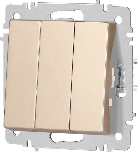 Изображение товара Выключатель INTRO Accent 6-106-04 / Б0063538 (шампань)