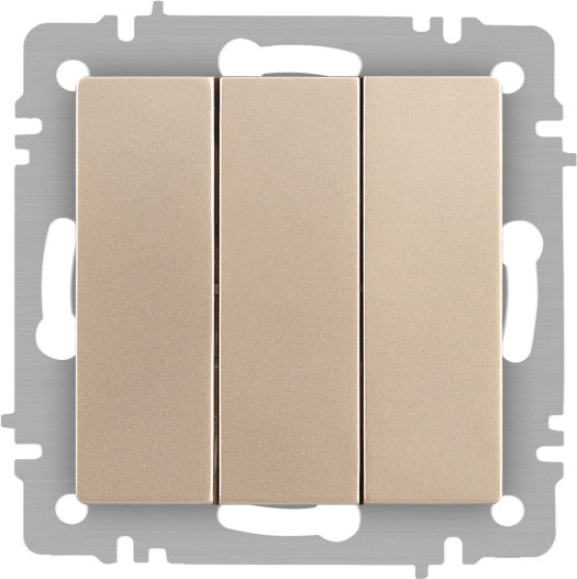 Изображение товара Выключатель INTRO Accent 6-106-04 / Б0063538 (шампань)