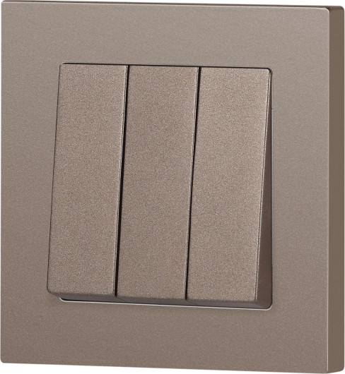 Изображение товара Выключатель INTRO Accent 6-106-08 / Б0063547 (бронза)