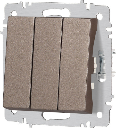 Изображение товара Выключатель INTRO Accent 6-106-08 / Б0063547 (бронза)