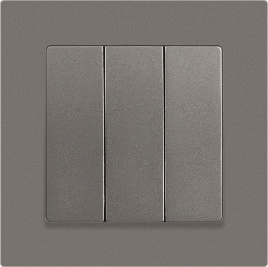 Изображение товара Выключатель INTRO Accent 6-106-09 / Б0063549 (титан)