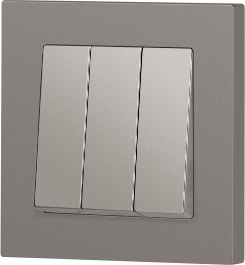 Изображение товара Выключатель INTRO Accent 6-106-09 / Б0063549 (титан)
