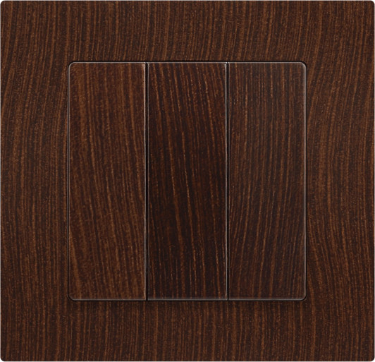 Изображение товара Выключатель INTRO Accent 6-106-10 / Б0063550 (венге)