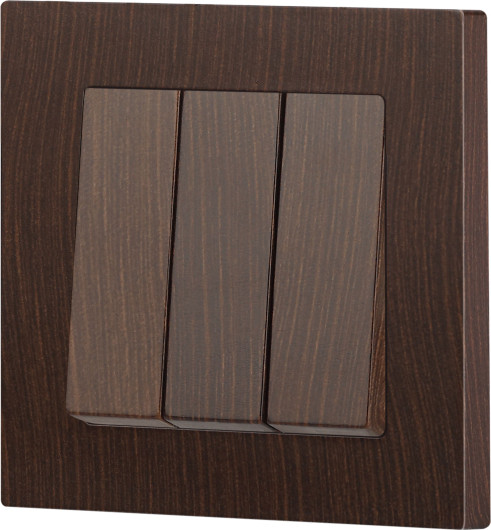 Изображение товара Выключатель INTRO Accent 6-106-10 / Б0063550 (венге)