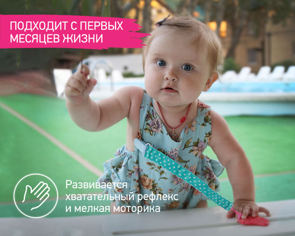 Изображение товара Прорезыватель для зубов ROXY-KIDS RSC-001-F (мятный)