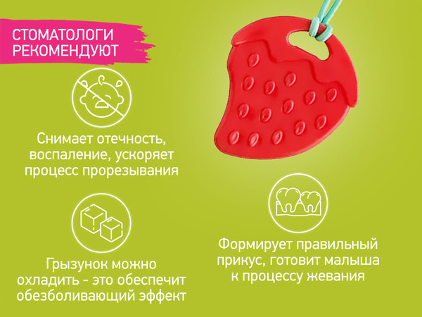 Изображение товара Прорезыватель для зубов ROXY-KIDS RSC-001-F (мятный)