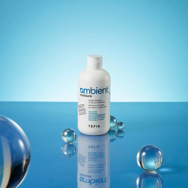 Изображение товара Шампунь для волос Tefia Ambient Moisture пептидный для сухих и ломких волос (250мл)