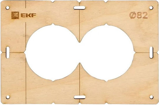 Изображение товара Шаблон разметочный EKF Expert Для подрозетников / sh-d82-2